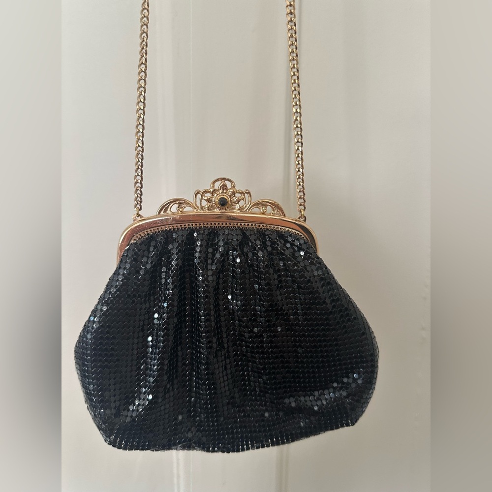 Vintage Whiting and Davis Purse Black purse